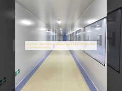 نوافذ من سبائك الألومنيوم وزجاج أمان مقسى 5 مم لورش العمل الخالية من الغبار